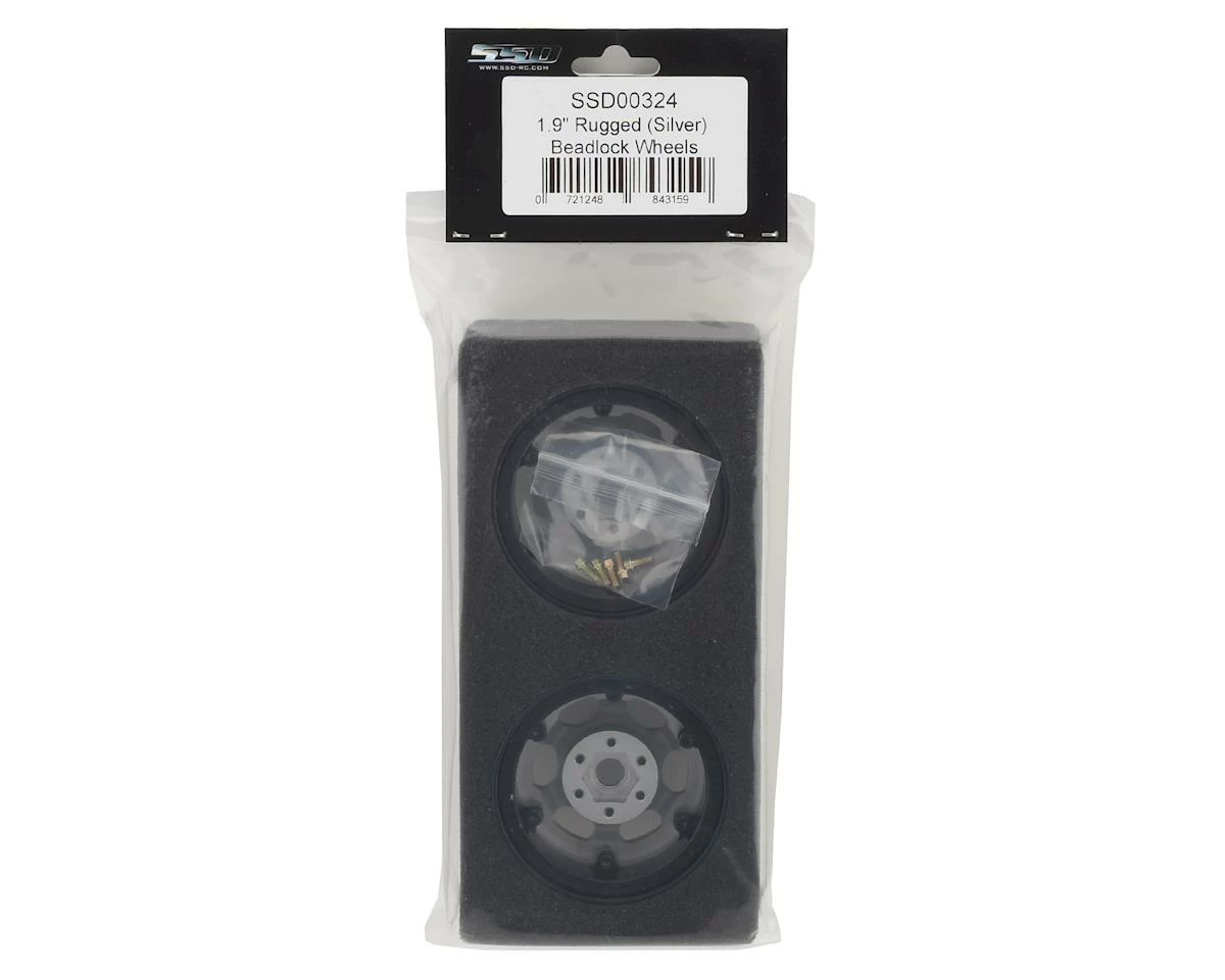 SSD RC 1.9"" Rugged Beadlock Wheels (Silver) (2) - Image 3