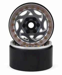 SSD RC 1.9"" Champion Beadlock Wheels (Grey/Silver) (2)