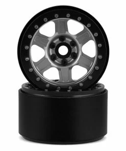 SSD RC Hallenger 2.2" Beadlock Crawler Wheels (Silver) (2)