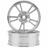 SSD RC V Spoke Aluminum Front 2.2” Drag Racing Wheels (Silver) (2)