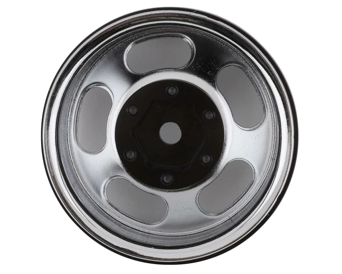 SSD RC Lot 1.55” Steel Beadlock Crawler Wheels (Chrome) (2) - Image 2