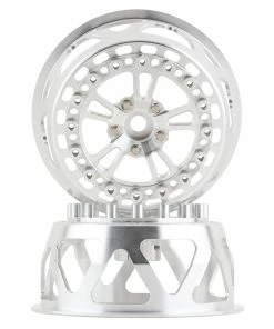 SSD RC V Spoke Light Weight Drag Rear Main Wheel Inserts (Silver) (2)