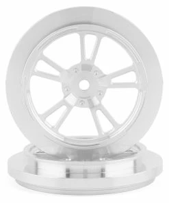 SSD RC V Spoke 2.2/2.7" Narrow Front Drag Wheels (Silver) (2)