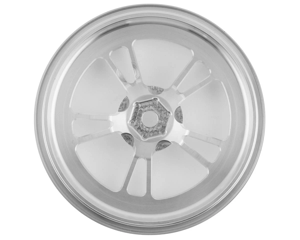SSD RC V Spoke 2.2/2.7" Narrow Front Drag Wheels (Silver) (2) - Image 2