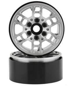 SSD RC Toycoma 1.9" Beadlock Crawler Wheels (Silver) (2)