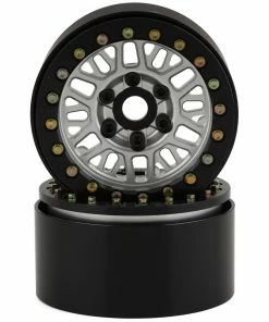 SSD RC Mesh 1.9" Beadlock Crawler Wheels (Silver) (2)