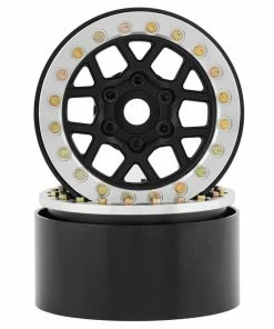 SSD RC 1.9"" Boxer Beadlock Wheels (Black)