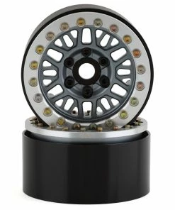 SSD RC Mesh 1.9" Beadlock Crawler Wheels (Grey) (2)
