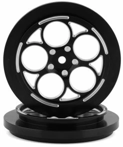 SSD RC 5 Hole 2.2/2.7" Narrow Front Drag Wheels (Black) (2)