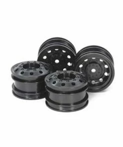 Tamiya TT-01 Type-E Racing Truck Wheels (Black) (4) W/12mm Hex