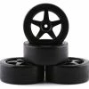 Tamiya 26mm Pre-Mounted Drift Tires (Black) (4) W/12mm Hex