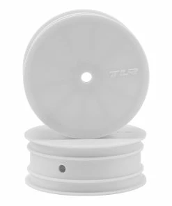 Team Losi Racing 12mm Hex Stiffezel Front 2WD Buggy Wheels (White) (2) (22 4.0)