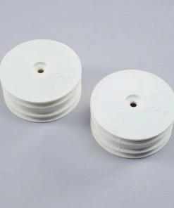 Team Losi Racing 22X-4 12mm Hex 4WD Front Buggy Wheels (2) (White)