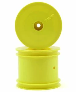 Team Losi Racing 12mm Hex 2.2" 1/10 Stadium Truck Wheels (2) (TLR 22T) (Yellow)
