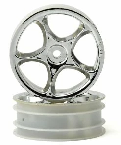Traxxas 2.2" Bandit Front Tracer Buggy Wheels (2) (Chrome) (Pins)