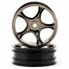 Traxxas 2.2" Bandit Front Tracer Buggy Wheels (2) (Black Chrome) (Pins)
