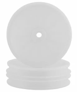 Traxxas 2.2" Bandit Front Dish Buggy Wheels (2) (White) (Pins)