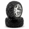 Traxxas Anaconda Rear Tires W/All-Star Wheels (2) (Chrome) (Standard)