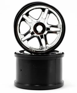Traxxas 3.8 Split Spoke Wheels (2) (Revo 3.3) (Chrome)