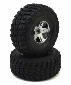 Traxxas Kumho Venture MT Tire W/SCT Front Wheel (2) (Satin Chrome) (Standard)