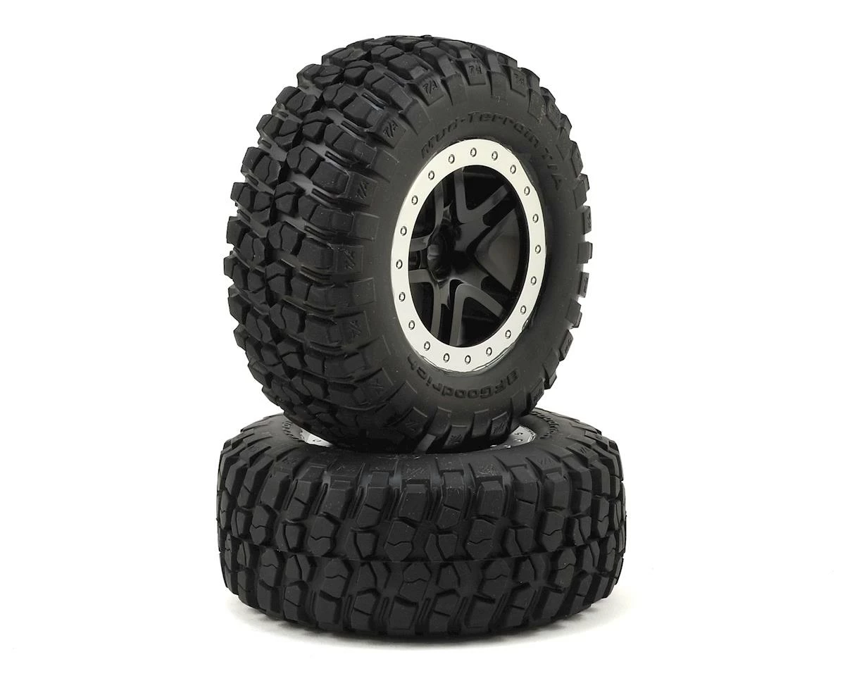 Traxxas BFGoodrich KM2 Tire W/Split-Spoke Rear Wheel (2) (Black) (Standard)
