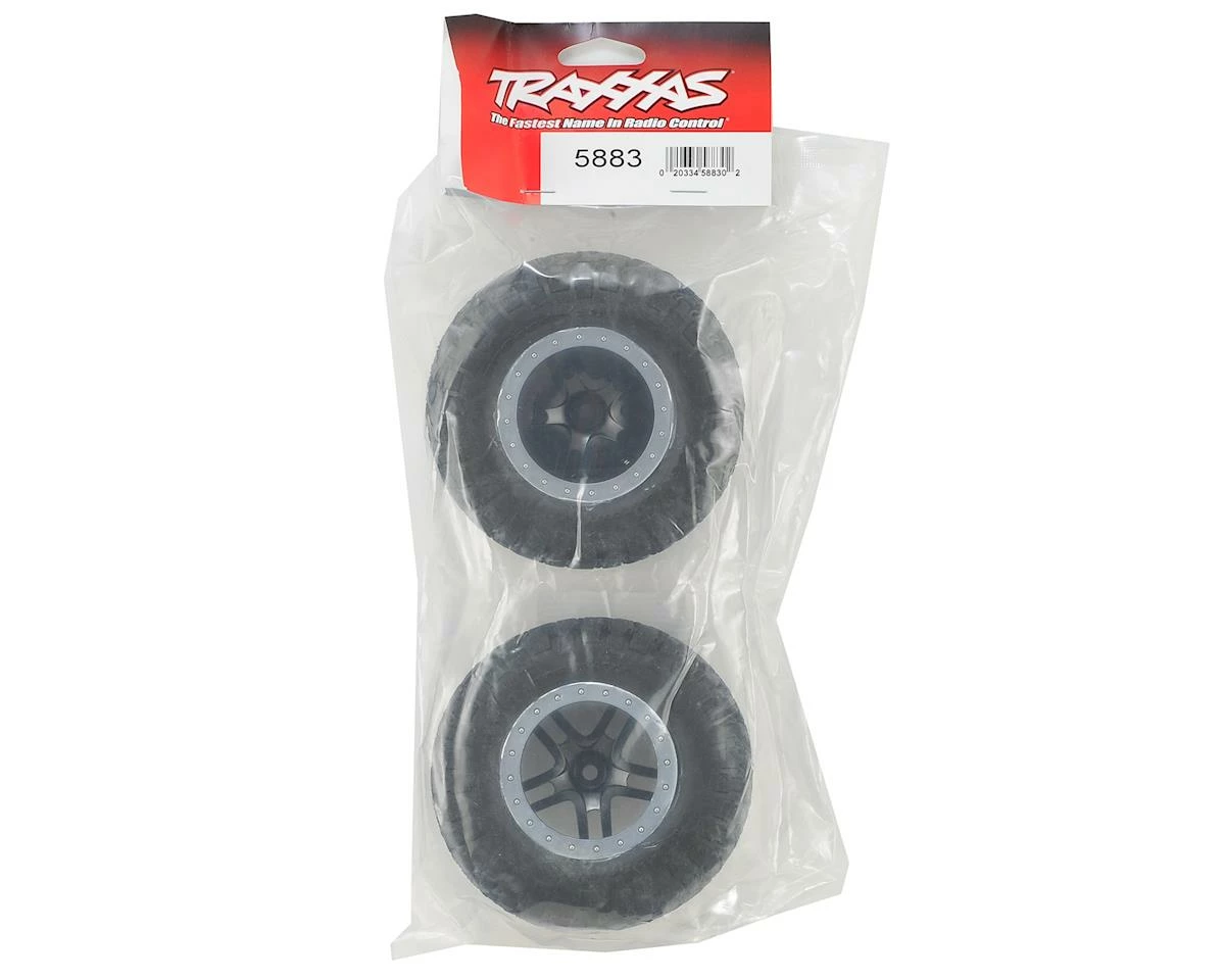 Traxxas BFGoodrich KM2 Tire W/Split-Spoke Rear Wheel (2) (Black) (Standard) - Image 2