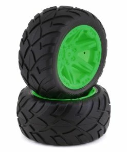 Traxxas Anaconda 2.8" Pre-Mounted Tires W/RXT Electric Rear Wheels (2) (Green) W/12mm Hex