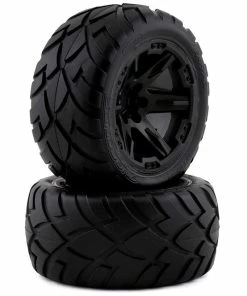 Traxxas Anaconda 2.8" Pre-Mounted Tires W/RXT Wheels (Black) (2) W/12mm Hex