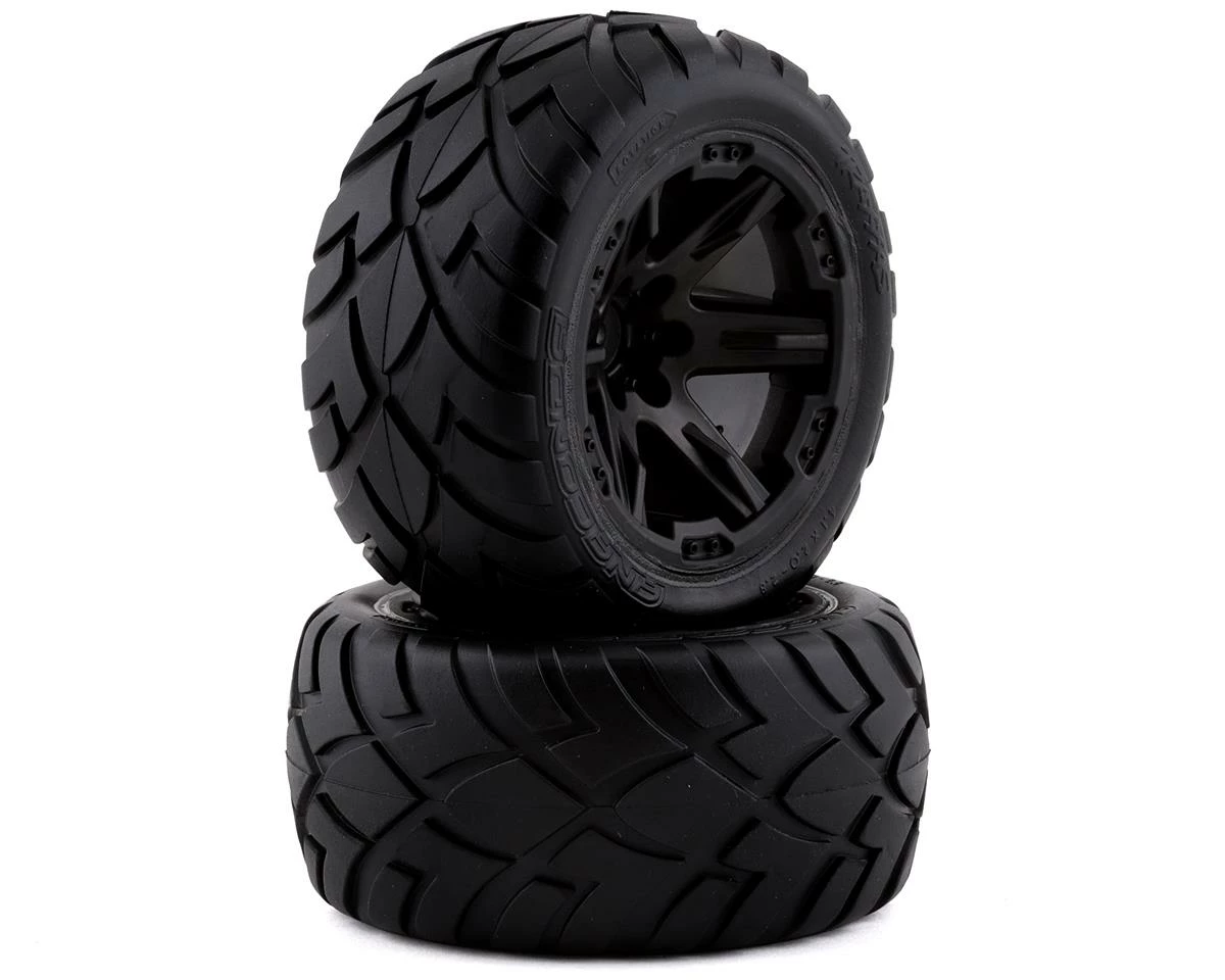 Traxxas Anaconda 2.8" Pre-Mounted Tires W/RXT Wheels (Black) (2) W/12mm Hex
