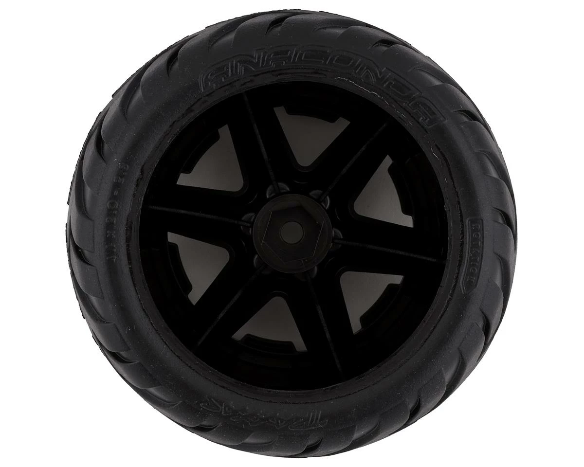 Traxxas Anaconda 2.8" Pre-Mounted Tires W/RXT Wheels (Black) (2) W/12mm Hex - Image 2