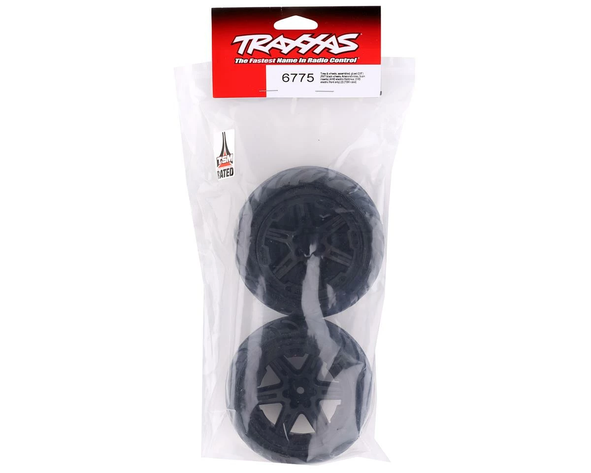 Traxxas Anaconda 2.8" Pre-Mounted Tires W/RXT Wheels (Black) (2) W/12mm Hex - Image 3