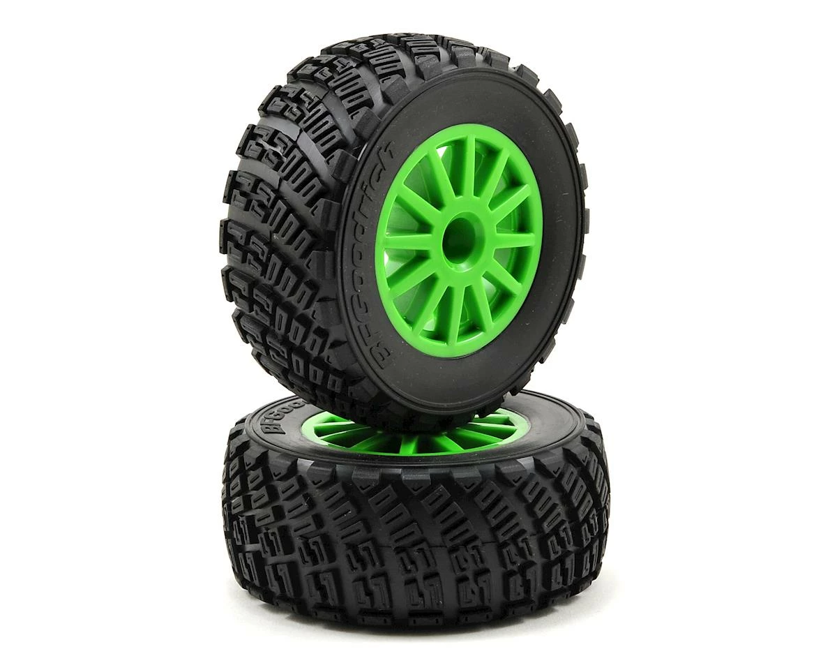 Traxxas BFGoodrich Rally Tire W/Rally Wheel (2) (Green) (Standard)