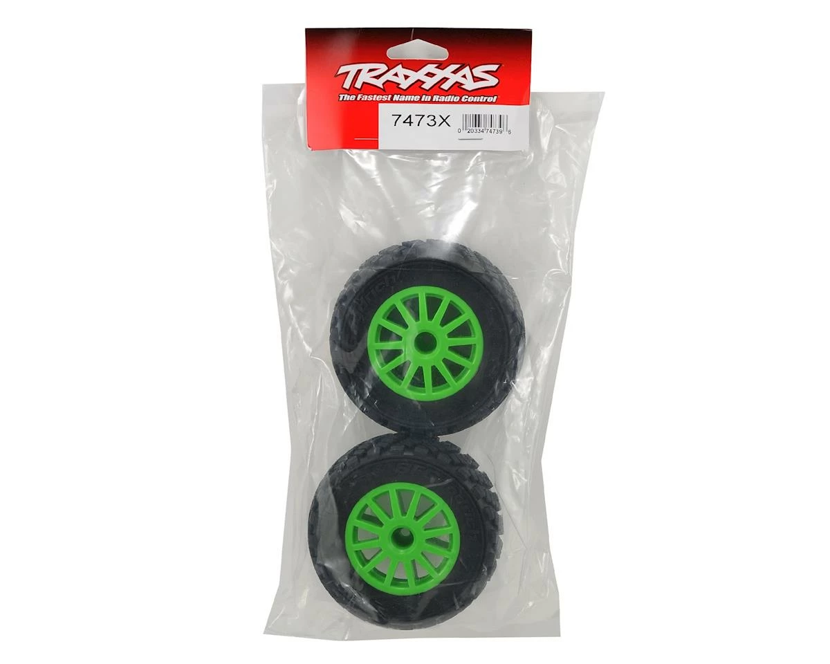 Traxxas BFGoodrich Rally Tire W/Rally Wheel (2) (Green) (Standard) - Image 2