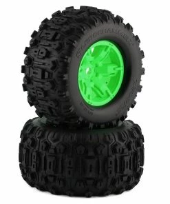 Traxxas X-Maxx Sledgehammer Pre-Mounted Tires W/17mm Hex (Green) (2)