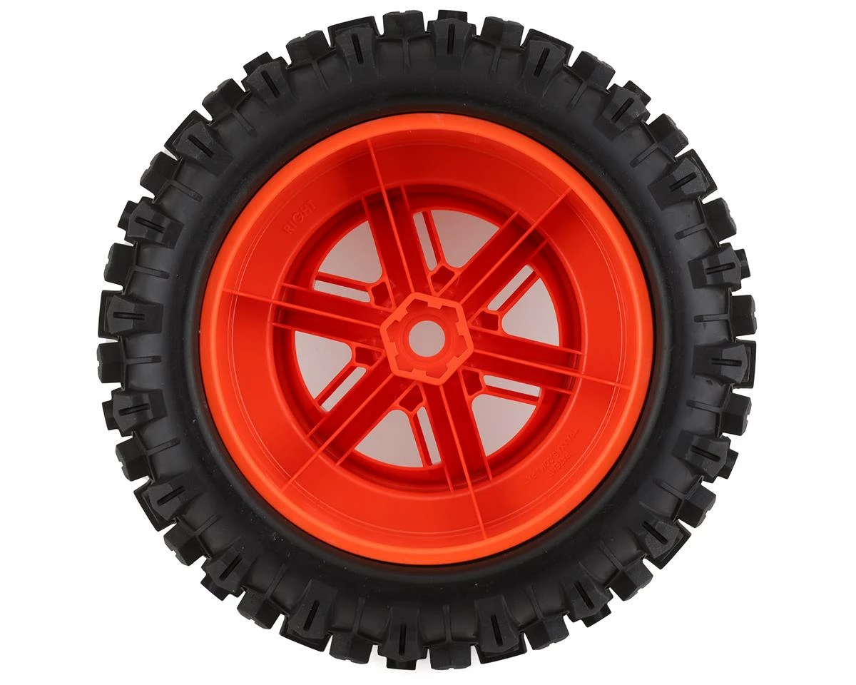 Traxxas X-Maxx Sledgehammer Pre-Mounted Tires W/17mm Hex (Orange) (2) - Image 2