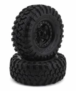 Traxxas TRX-4 Pre-Mounted Canyon Trail 1.9" Crawler Tires (Black) (2) W/Sport Wheels & 12mm Hex