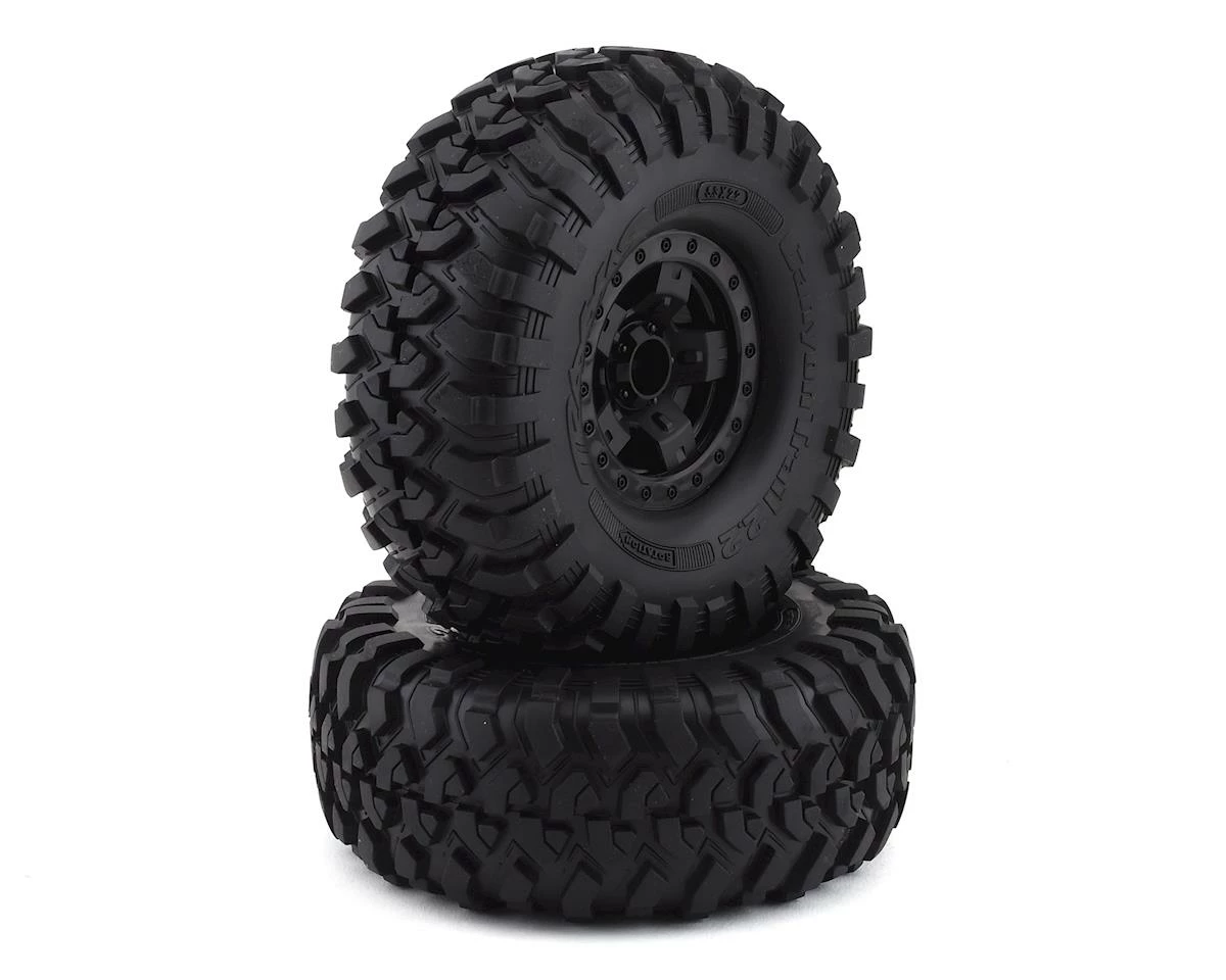 Traxxas TRX-4 Pre-Mounted Canyon Trail 2.2" Crawler Tires (Black) (2) W/Sport Wheels & 12mm Hex