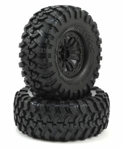 Traxxas TRX-4 Pre-Mounted Canyon Trail 1.9" Crawler Tires (Black) (2) (S1) W/Split Spoke Wheels & 12mm Hex