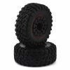 Traxxas TRX-4 6x6 Pre-Mounted Terrain 2.2" Crawler Tires W/G63 Wheels (Black) (2)