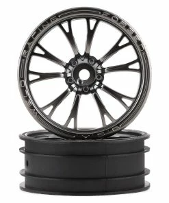 Traxxas Weld Front Drag Wheels W/12mm Hex (Satin Black Chrome) (2)