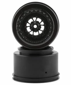 Traxxas Weld 2.2/3.0 Drag Racing Rear Wheels W/12mm Hex (Black) (2)