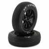 Traxxas Drag Slash Front Pre-Mounted Tires (Gloss Black) (2) W/Weld Wheels & 12mm Hex