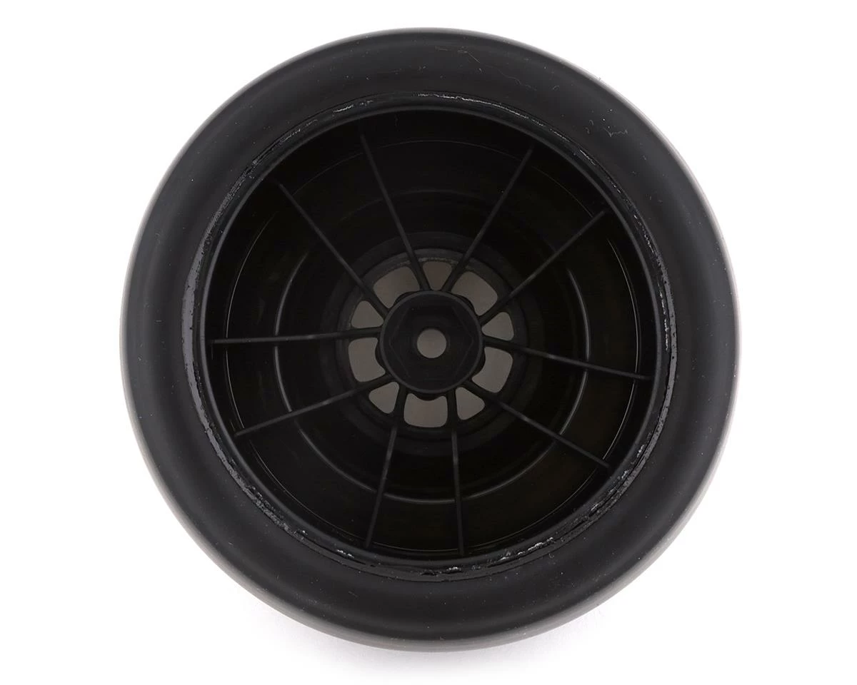 Traxxas Drag Slash Rear Pre-Mounted Tires (Satin Black Chrome) (2) W/Weld Wheels & 12mm Hex - Image 2