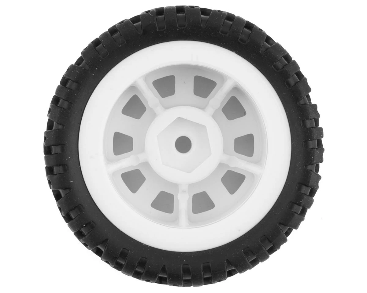 UDI R/C 1/16 Pre-Mounted Treaded Tires (White) (4) - Image 2