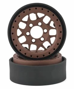 Vanquish Products KMC XD127 Bully 1.9" Beadlock Crawler Wheels (Bronze)