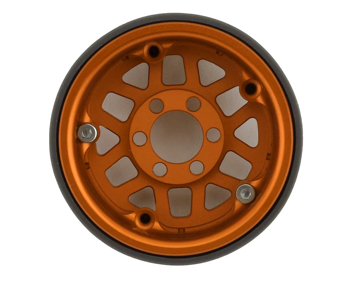 Vanquish Products KMC 1.9" XD229 Machete V2 Beadlock Crawler Wheels (Orange) (2) - Image 2
