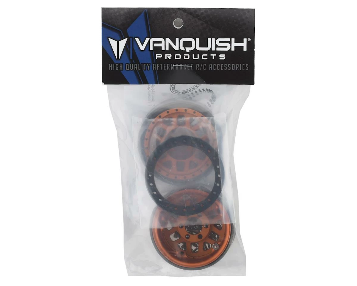 Vanquish Products KMC 1.9" XD229 Machete V2 Beadlock Crawler Wheels (Orange) (2) - Image 4