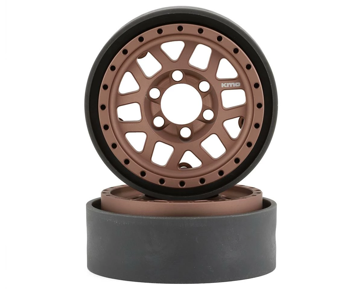 Vanquish Products KMC 1.9" XD229 Machete V2 Beadlock Crawler Wheels (Bronze) (2)