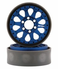 Vanquish Products Method 101 V2 1.9" Beadlock Crawler Wheels (Blue/Black) (2)