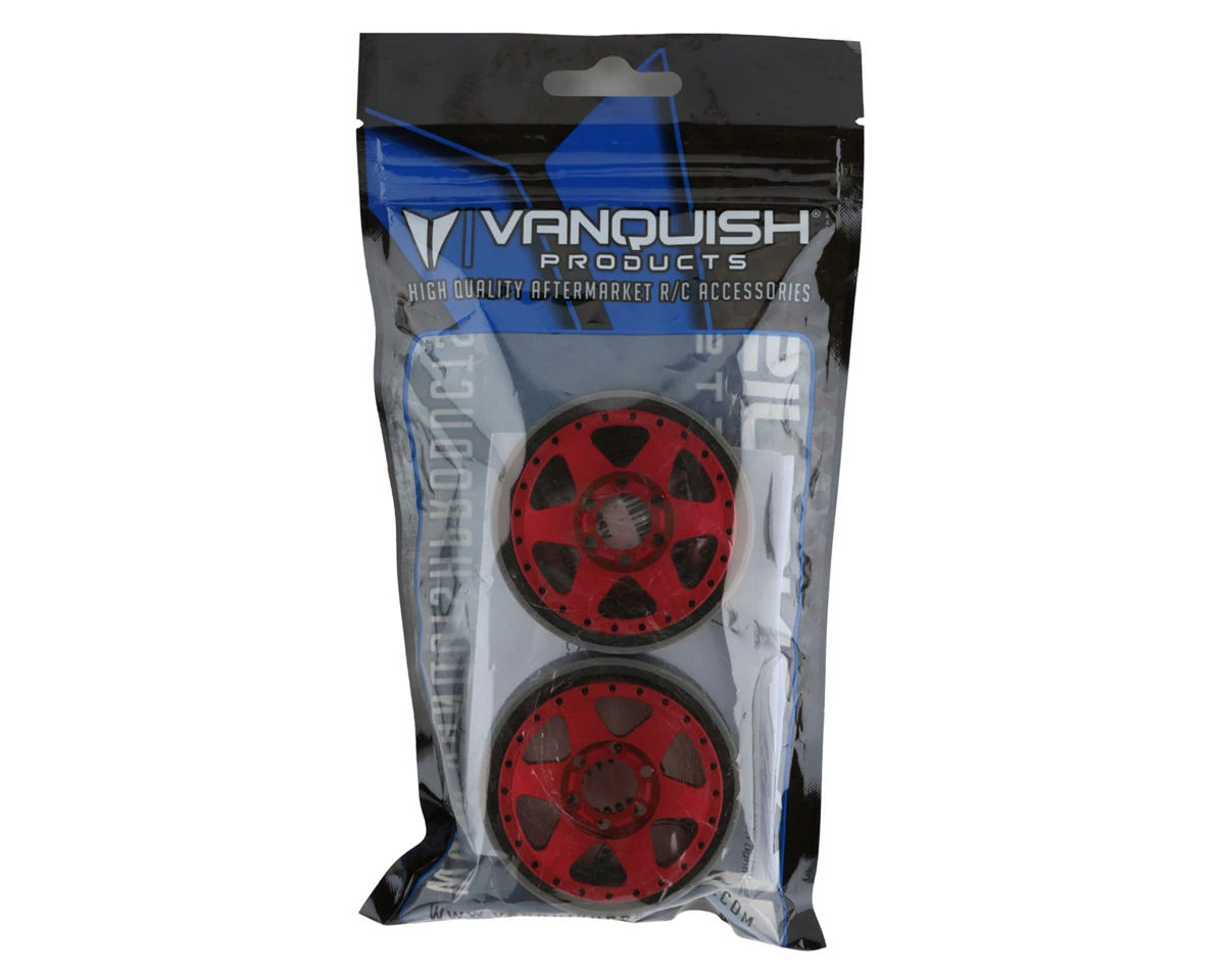 Vanquish Products Method MR310 1.9" Beadlock Crawler Wheels (Red) (2) - Image 4